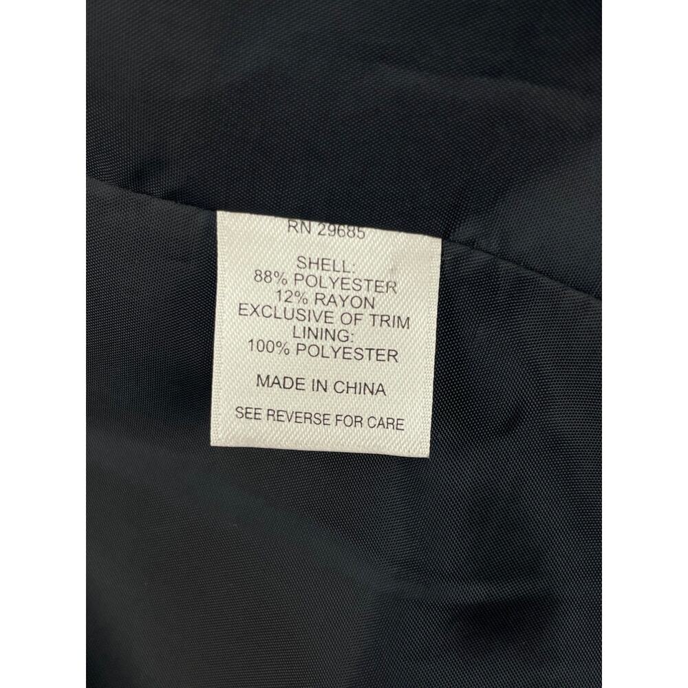 Pendleton Trench Coat Womens 18W Blue White Long Sleeve Lined - Picture 4 of 8